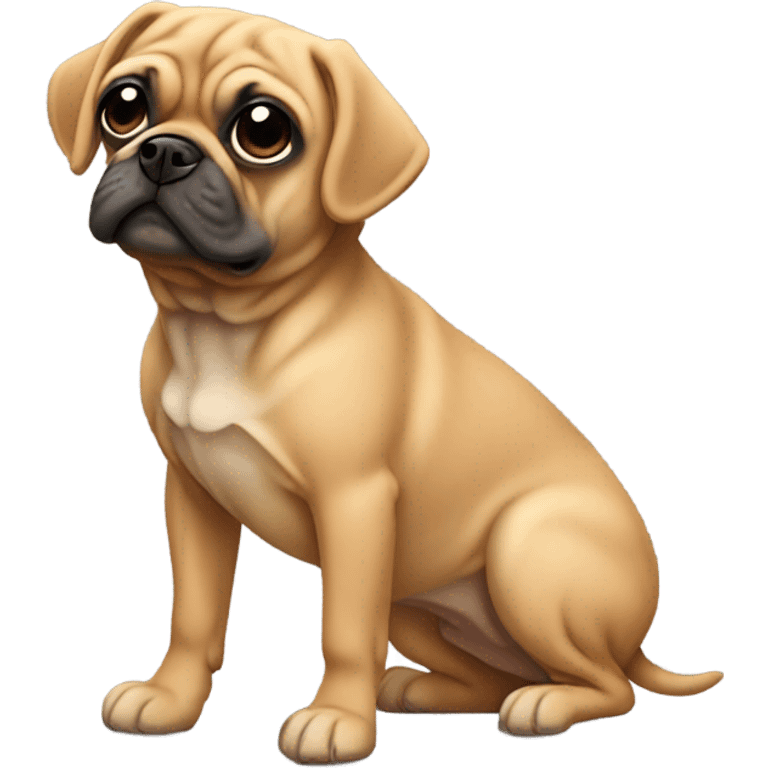 Tan puggle emoji