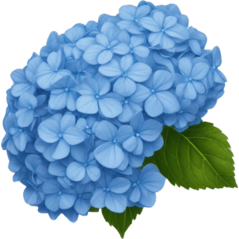 blue hydrangea  emoji