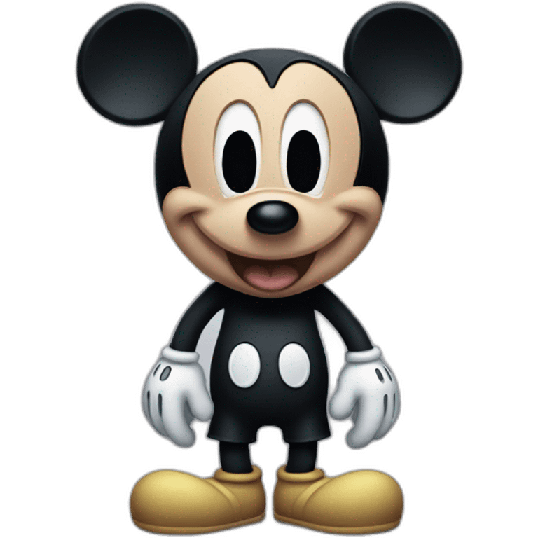 Mickey mouse creepy emoji