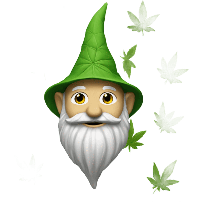 Weed leaf gnome emoji