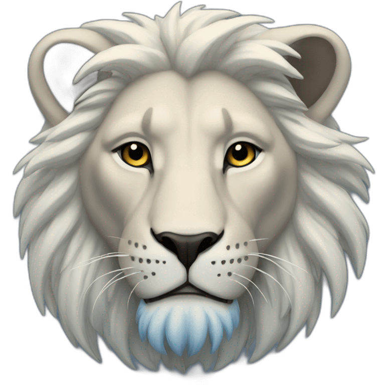 Blue lion emoji