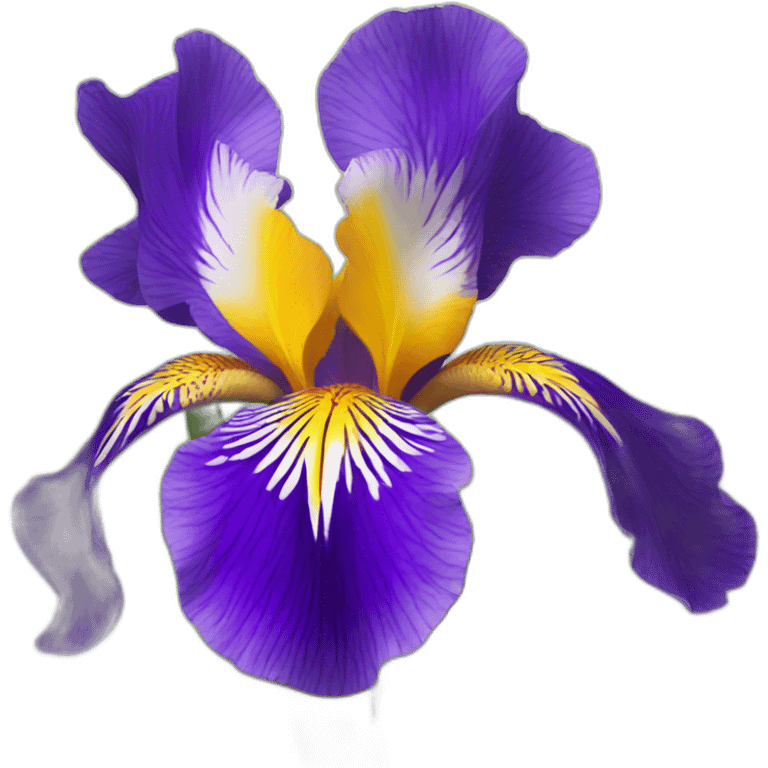 Iris flower on mount Olympus emoji