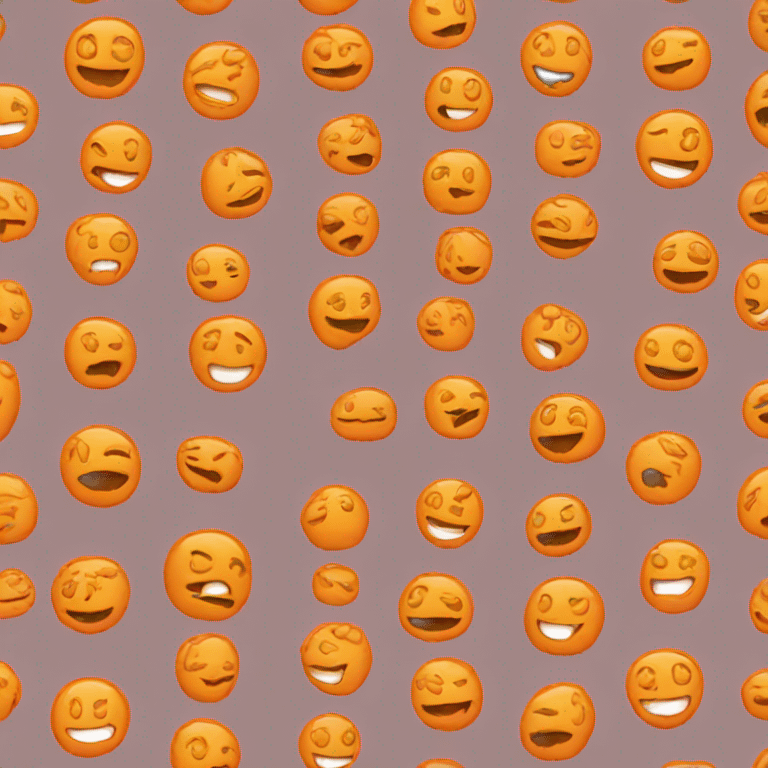 Chat orange emoji