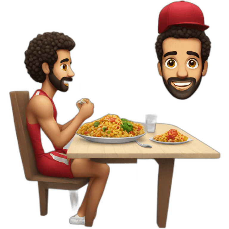 mohamed salah eating emoji