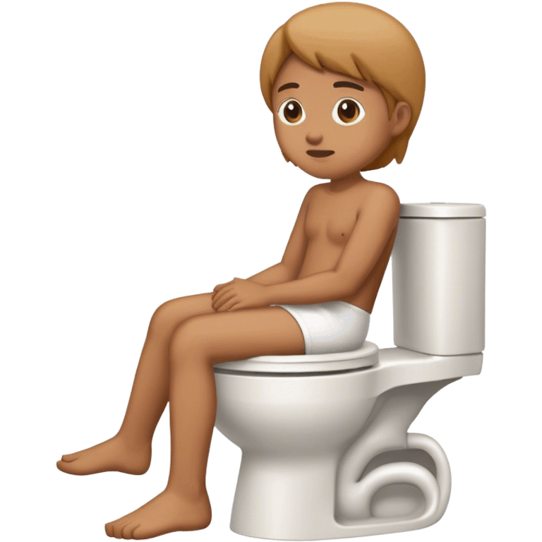 Sitting on toilet  emoji