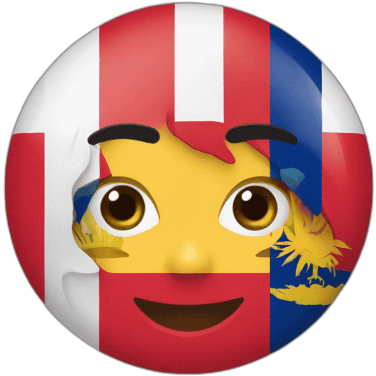 Angentina, costa rica, colombia and peru flag mixure emoji