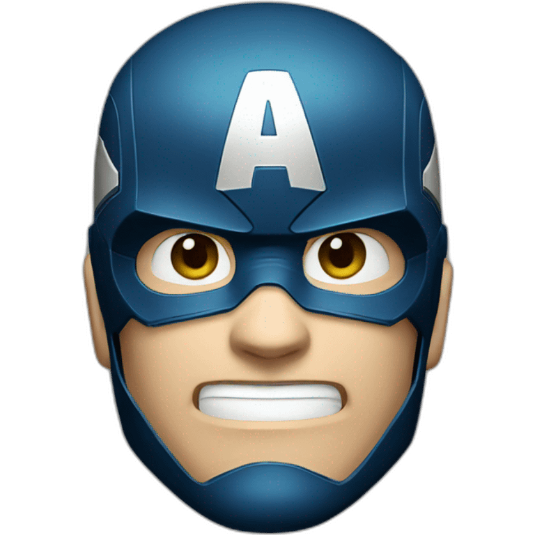 Captain America face emoji