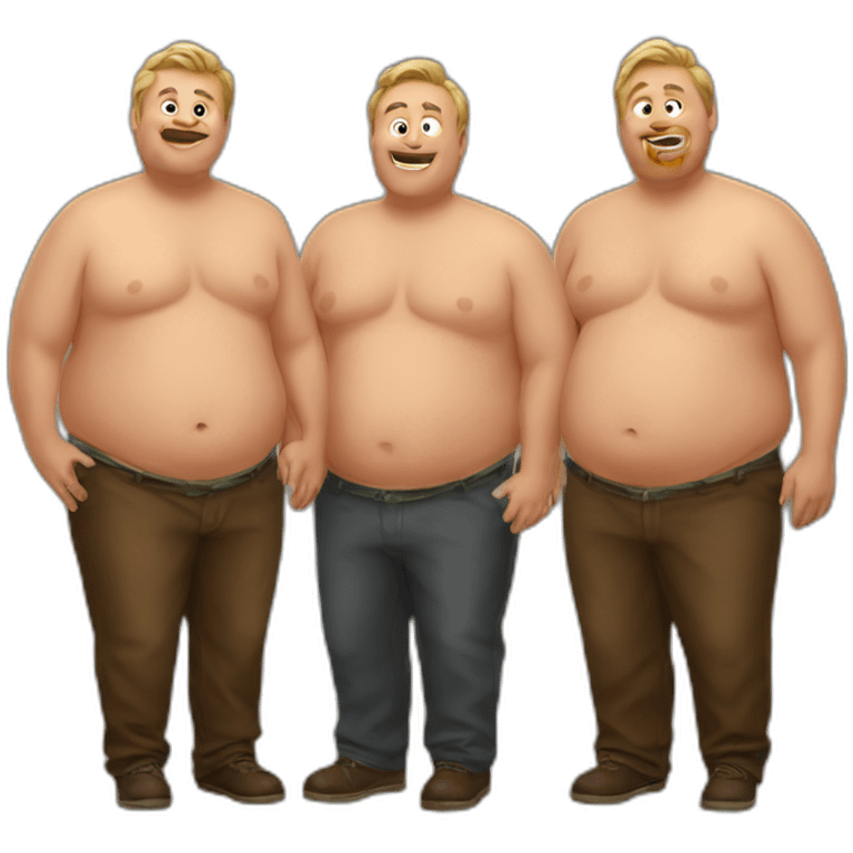 Beer belly men emoji