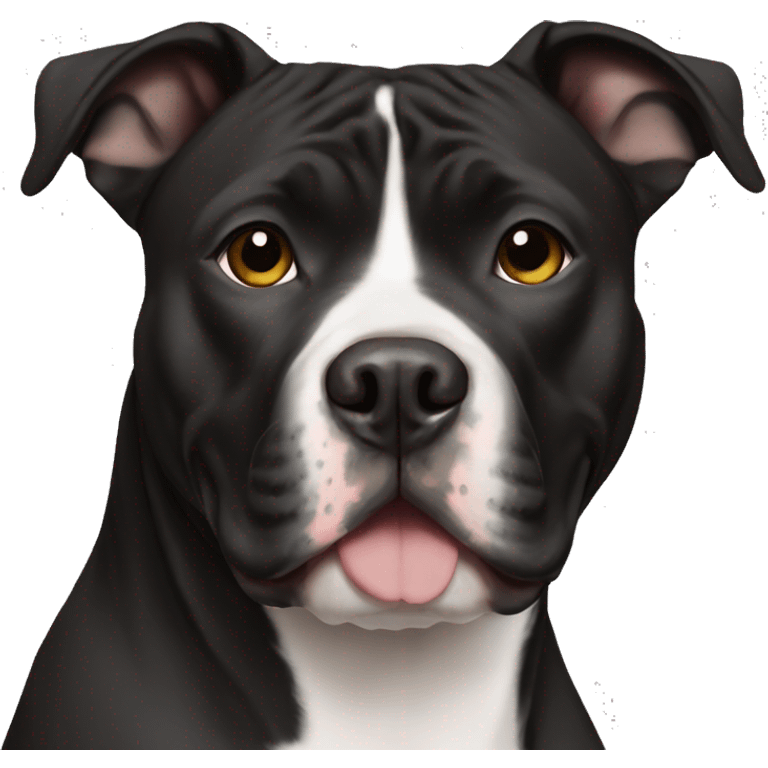 Black American Staffordshire Terrier emoji