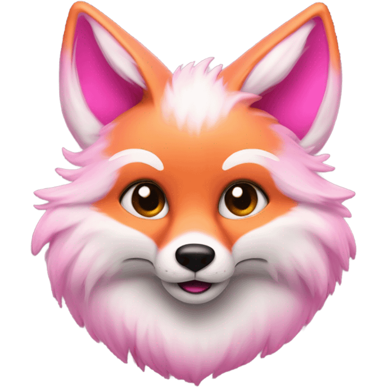 Pink fox emoji