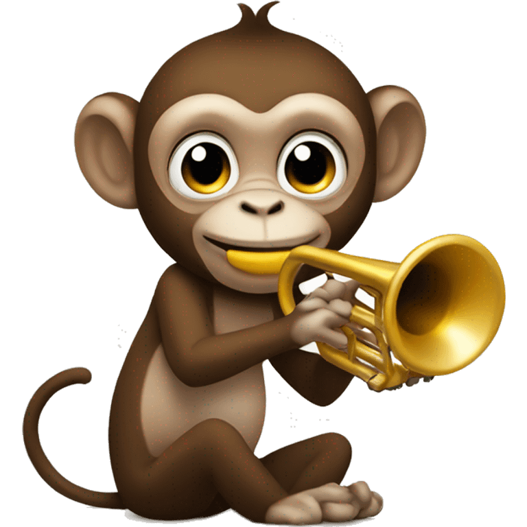 Monkey with trumpet  emoji