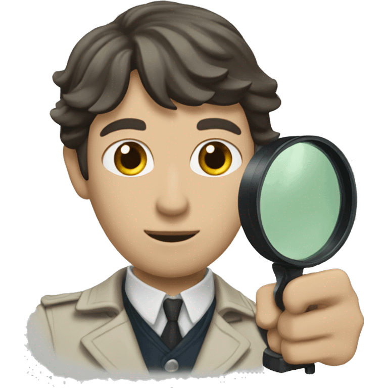 sherlok holms with loupe emoji