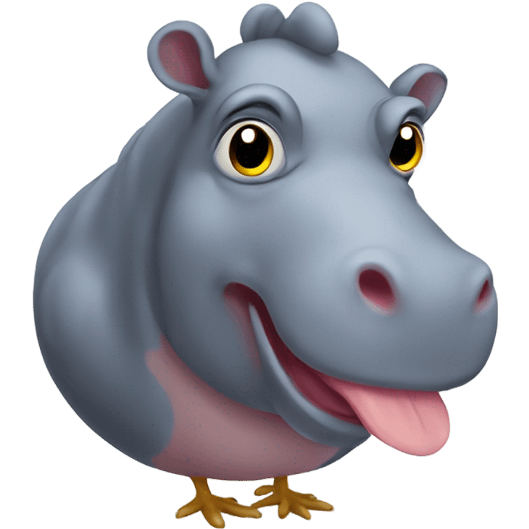 Hippo chicken  emoji