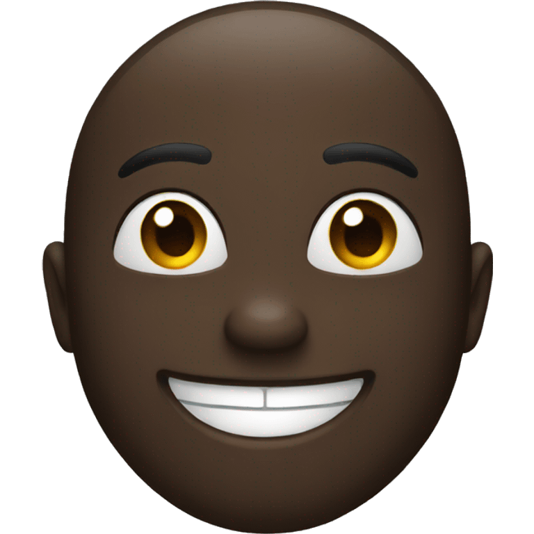 Black emoji smiling  emoji