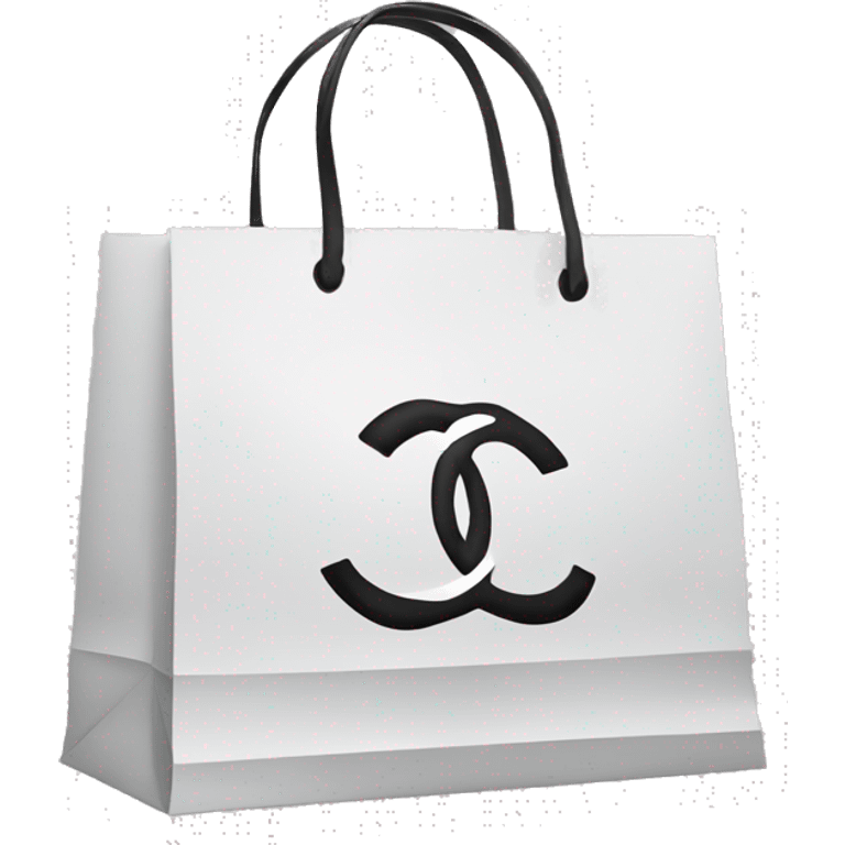 Chanel shopping bag paper emoji