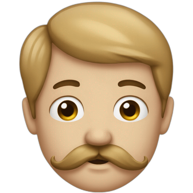 Allemagne moustache carré emoji