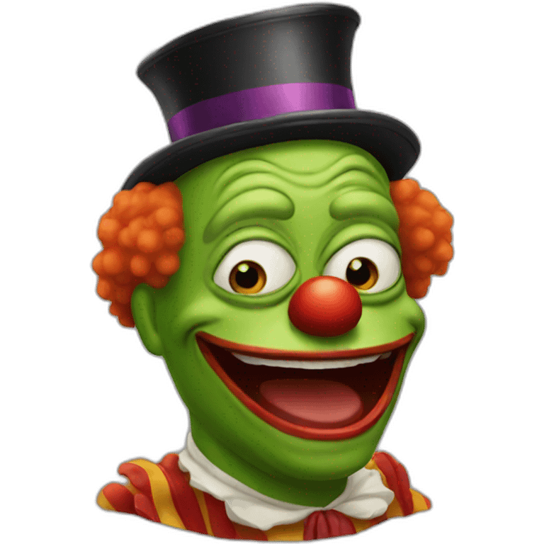 Pepe clown emoji