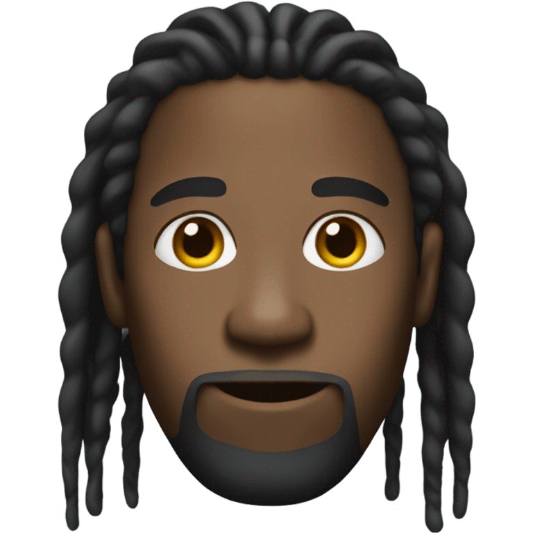 black man with dreadlocks no mustache  emoji