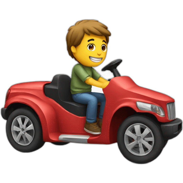 Guy ride car emoji