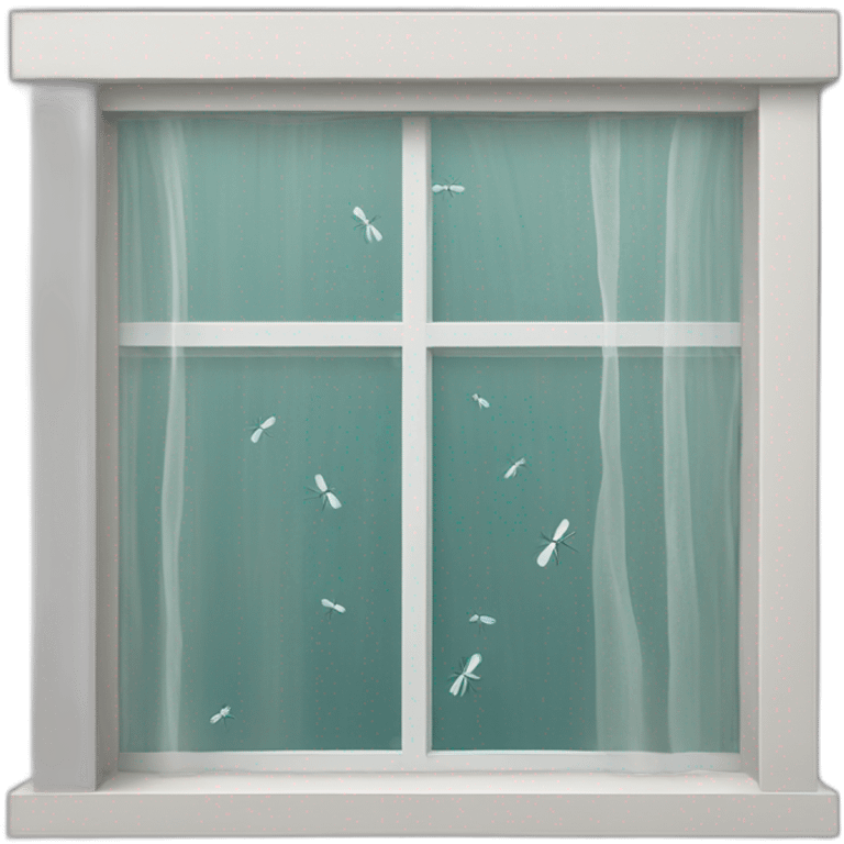 mosquito net on a window emoji