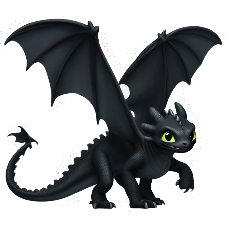 Toothless dragon night fury  emoji