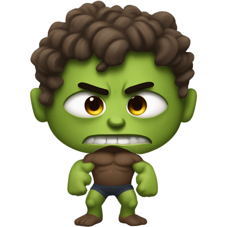 Poop as hulk emoji