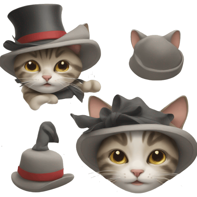 Cat in hat emoji