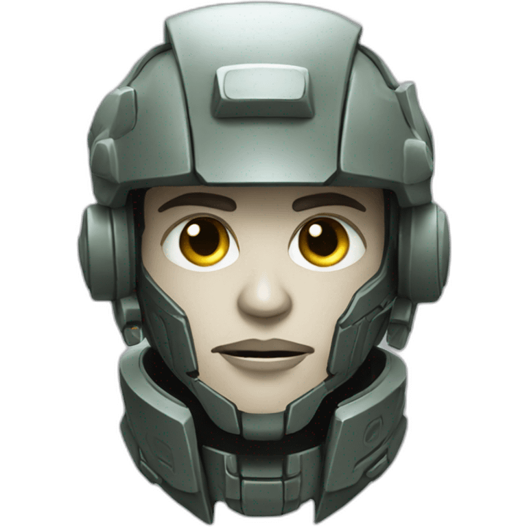 Cybernetic soldier emoji