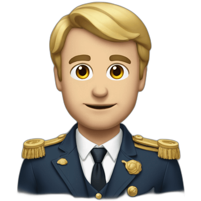 Macron cœur main emoji