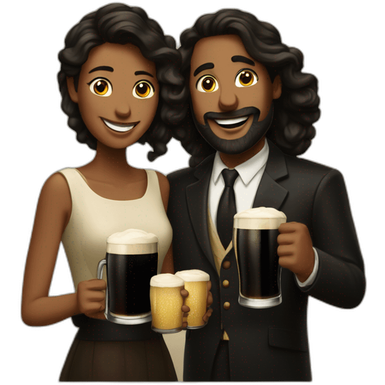 guinness beer couple emoji