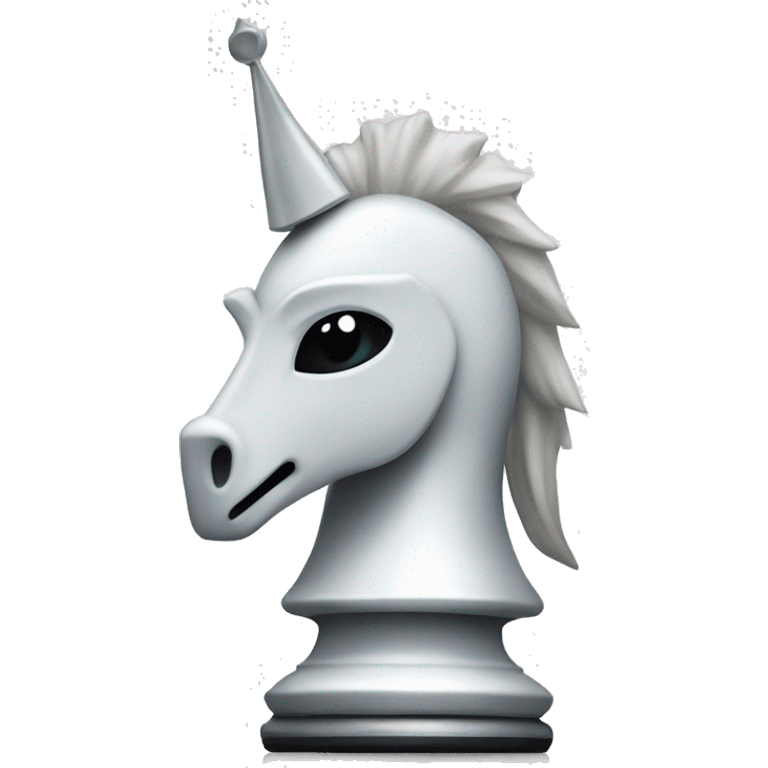 white chess knight emoji