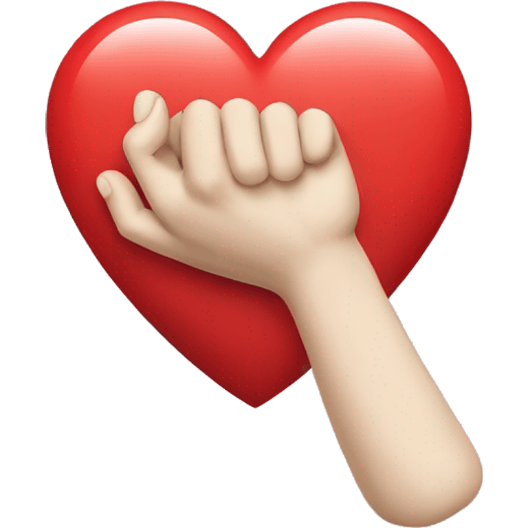 Heart with hand emoji