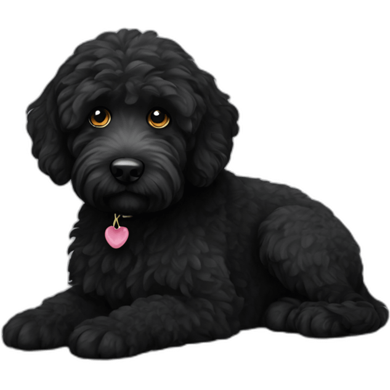 Black labradoodle emoji