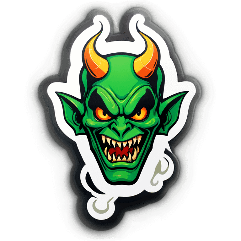 Green devil emoji