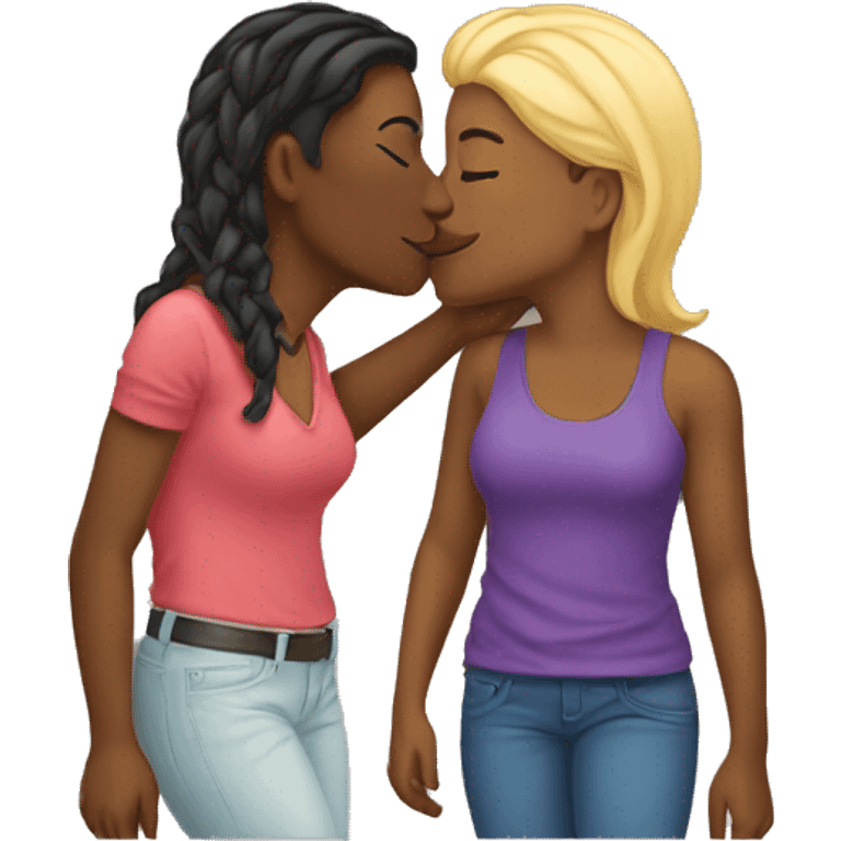 Lesbians kissing  emoji