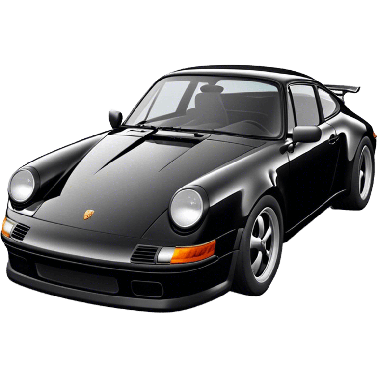 Porsche 911 - Porsche (Model Year: 2021) (Iconic colour: Black) emoji