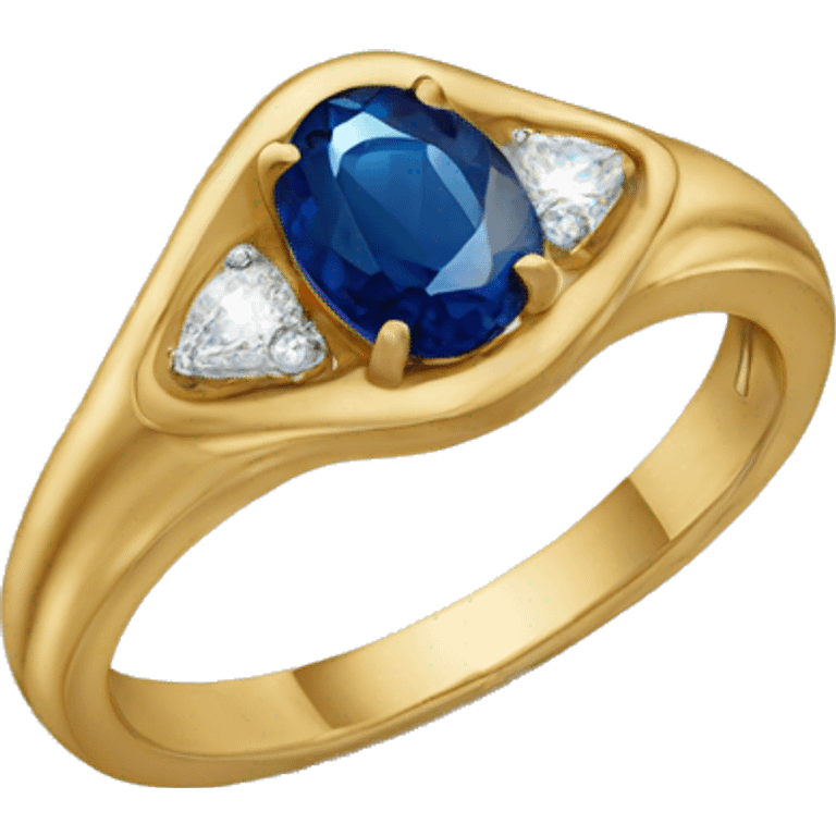 ring with sapphire emoji