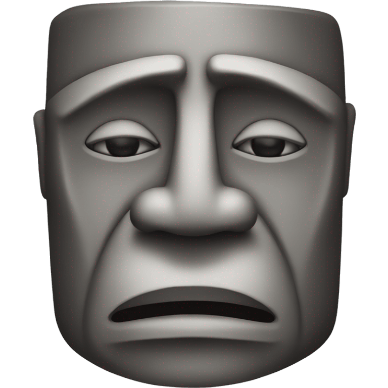 Easter Island head emoji