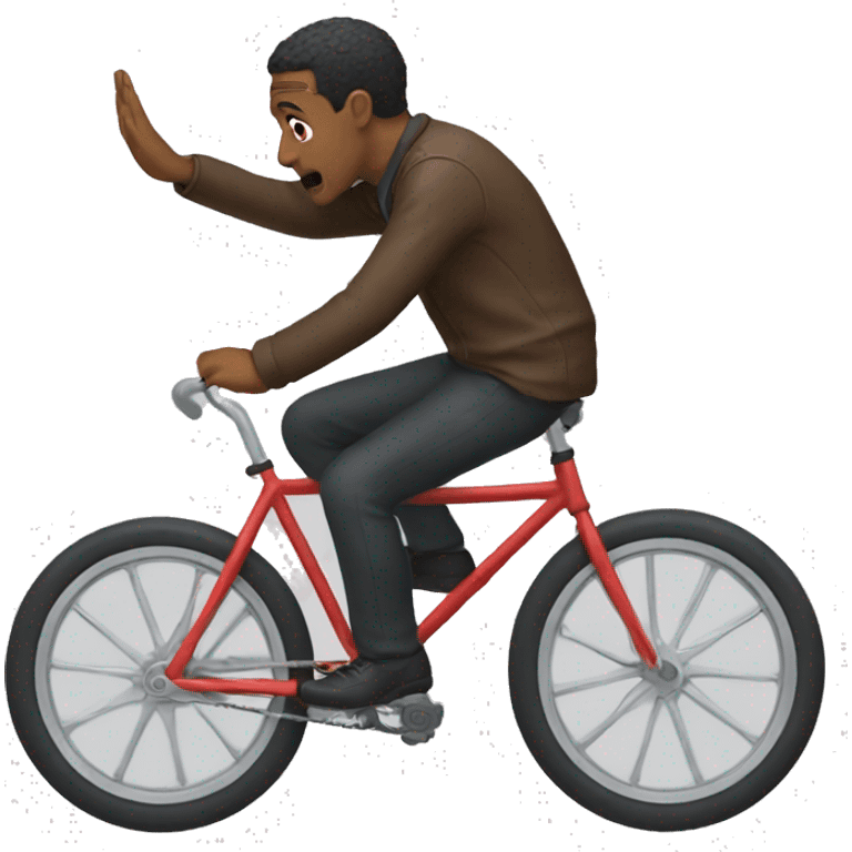 Man falling off bike emoji