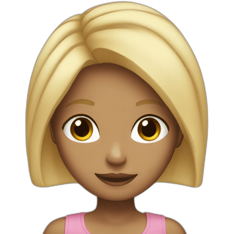 girl with blonde hair emoji