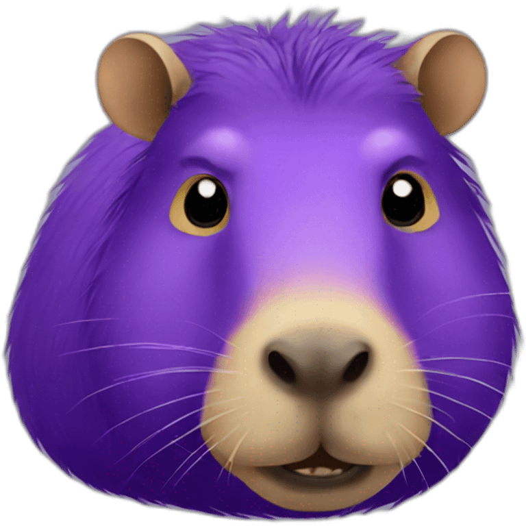 capybara with purple fur emoji