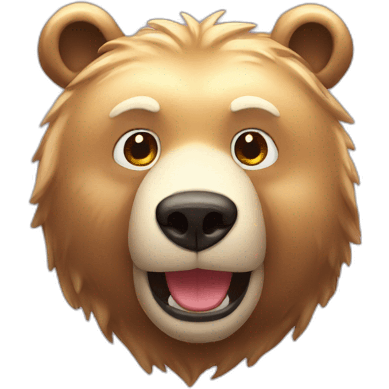 shiny bear emoji