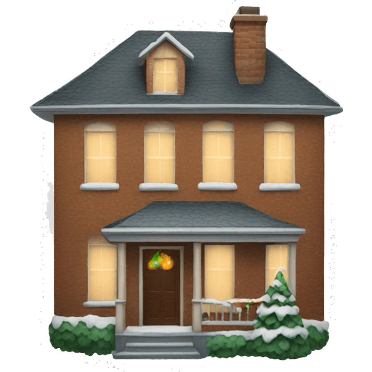 Christmas old house  emoji