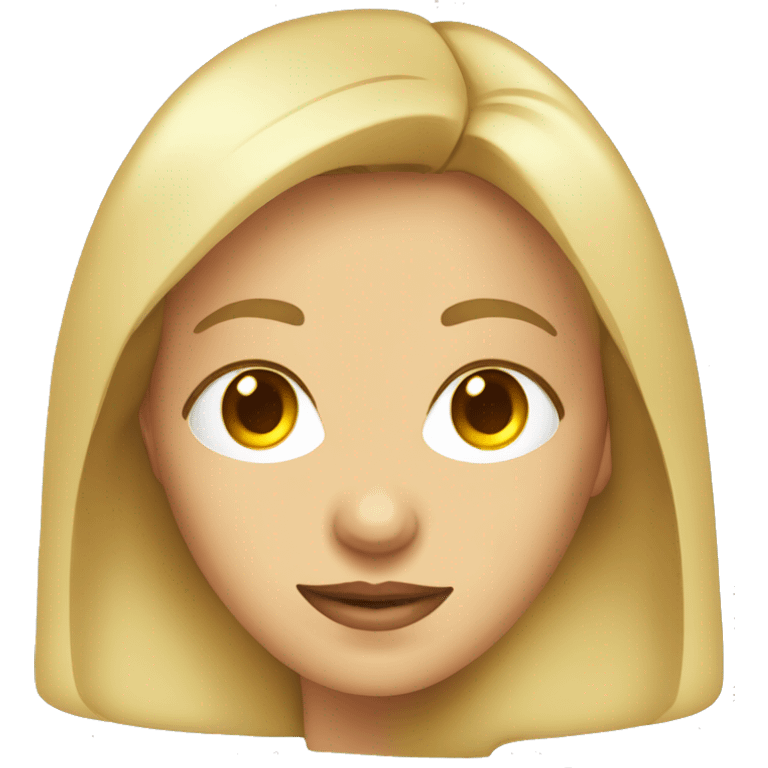 mujer rubia con anteojos transparentes  emoji