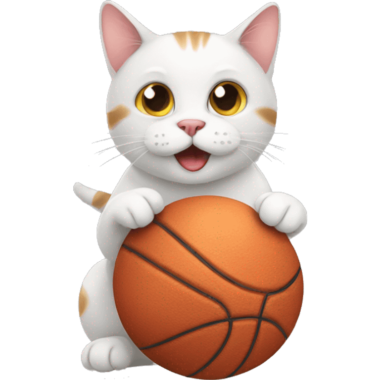 cat with ball emoji