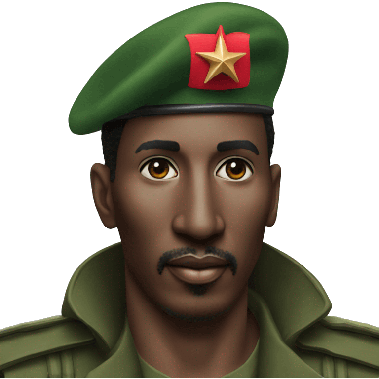 Thomas Sankara effrayé par un lutin  emoji