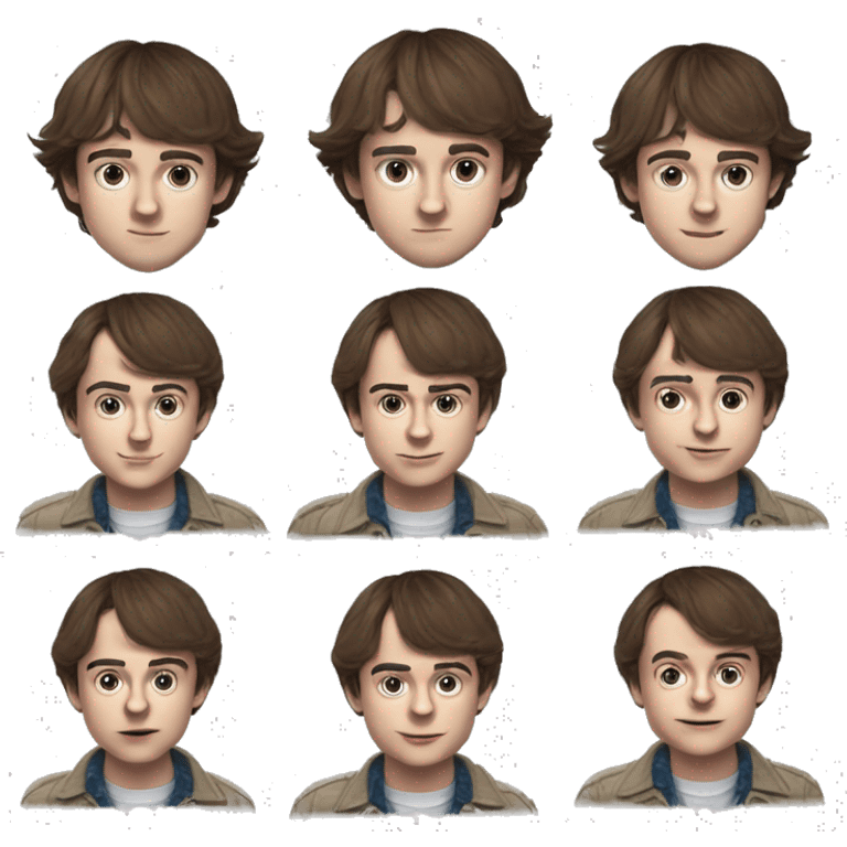 Noah Cameron Schnapp is an American actor. He is best known for his role as Will Byers in the Netflix science fiction horror series Stranger Things. grown  emoji