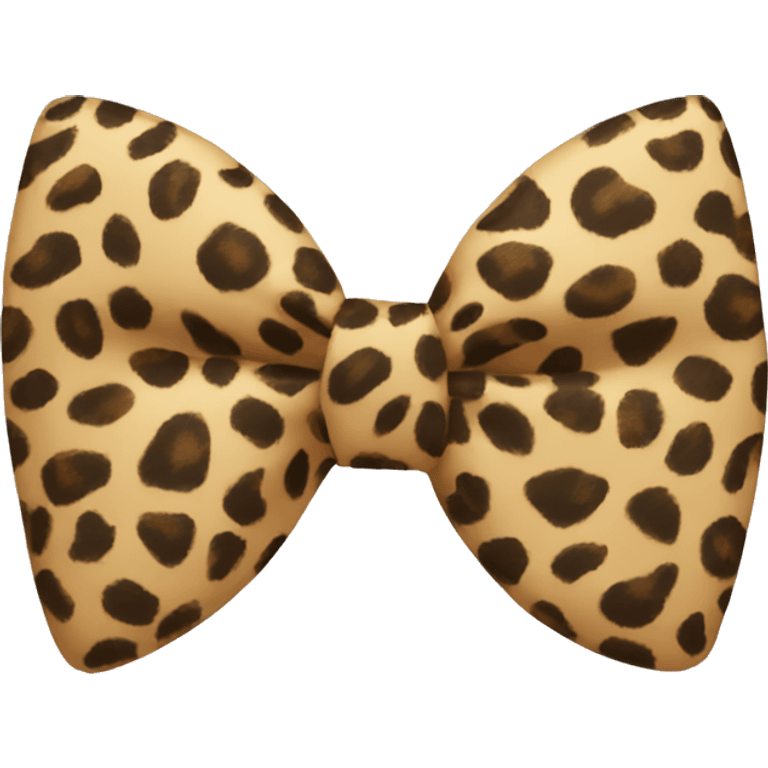 Leopard bow emoji