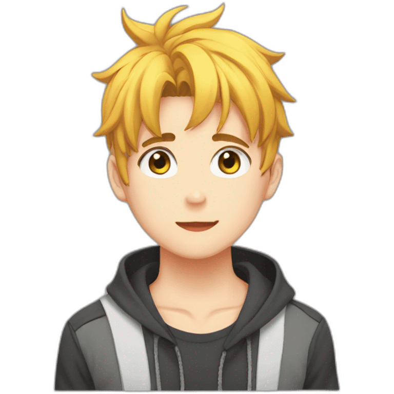 Hot boy anime emoji