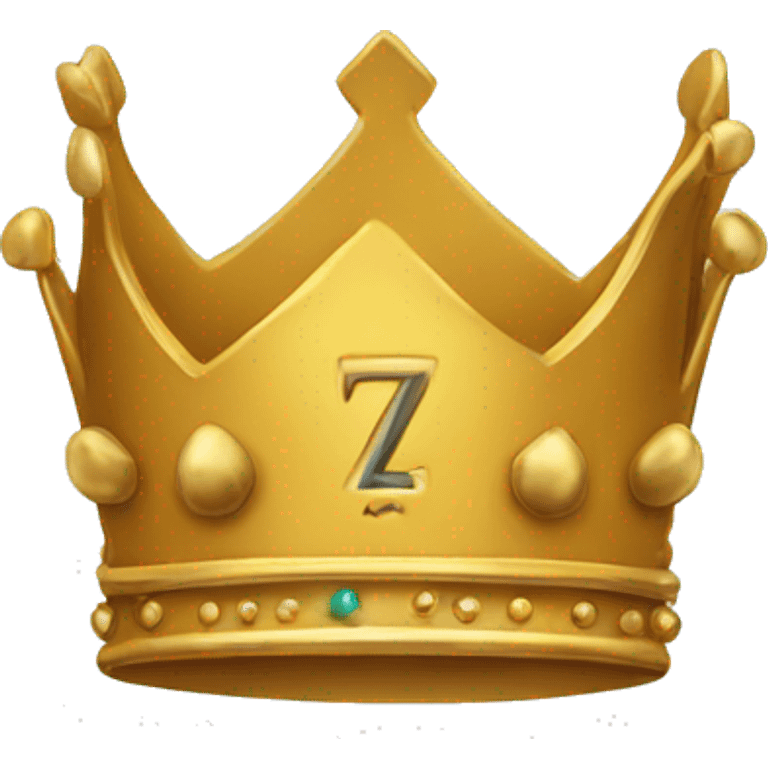 The letter Z with a golden crown  emoji